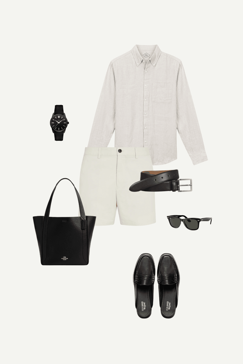 Tailored Shorts & Linen Shirt