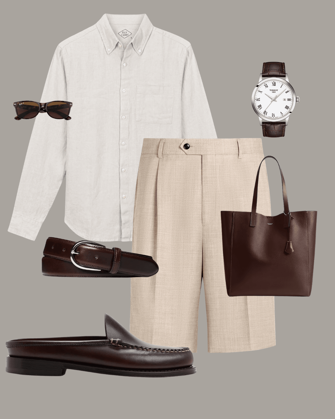 The Smart Short Option_ Tailored Shorts & Linen Shirt