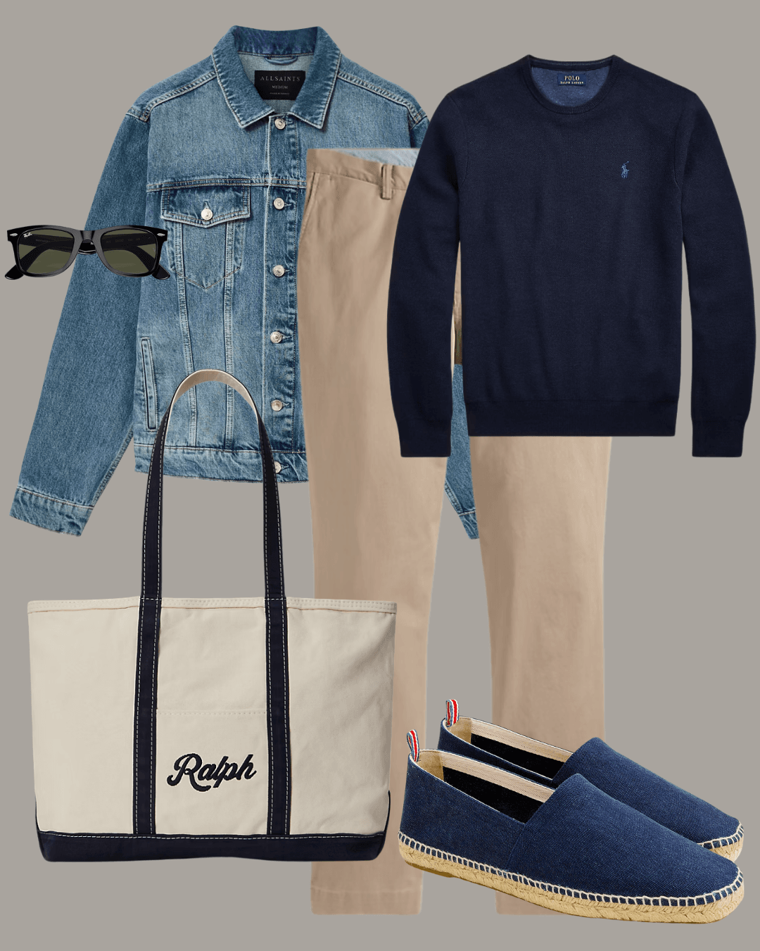 The Weekend Elevation_ Knit Sweater & Chinos Combo