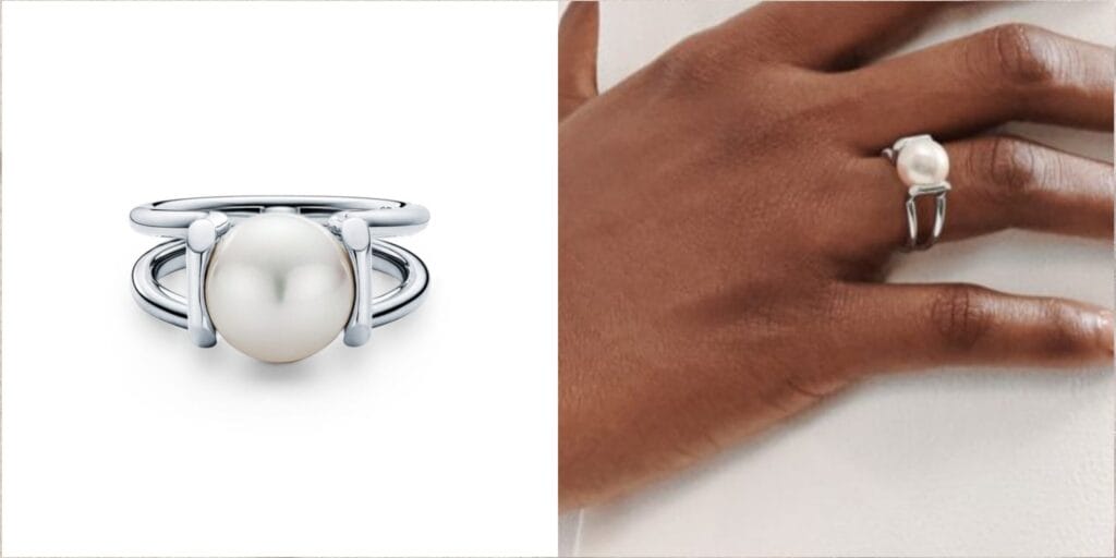 Statement sterling silver ring for men with bold link design — industrial luxury done right.