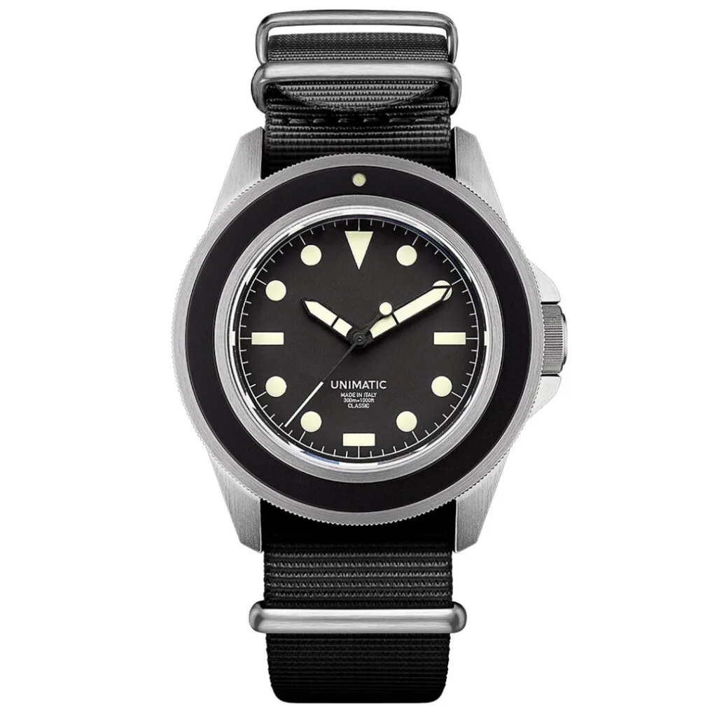 Unimatic U1 Classic best minimalist watch for men Italian design tool watch