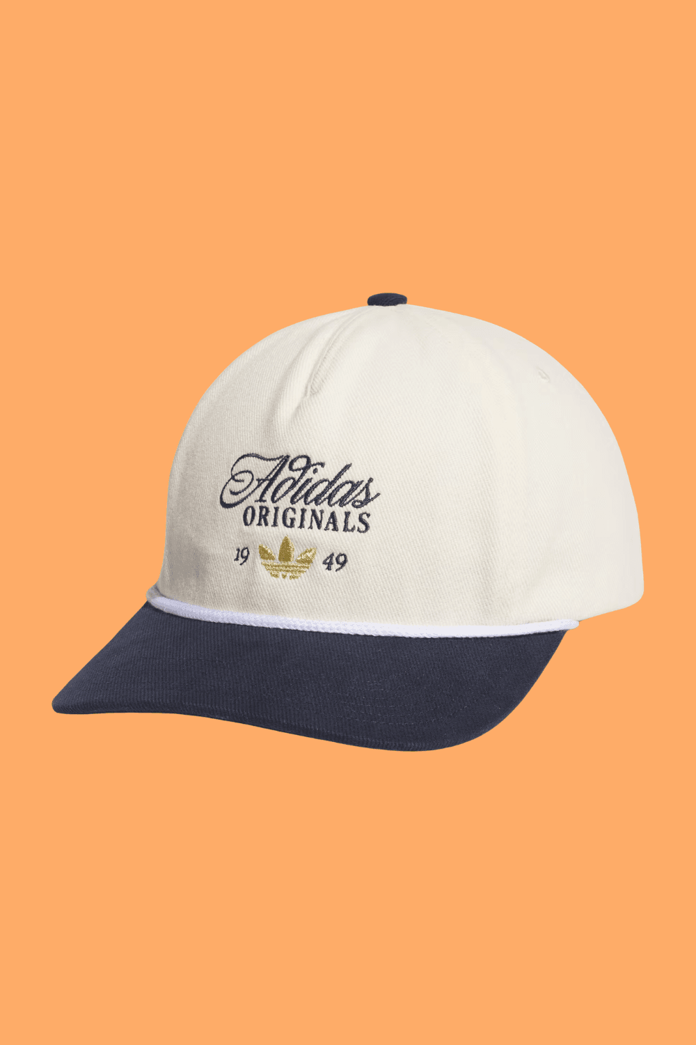 Adidas Masterpiece Strapback Hat in White and Navy