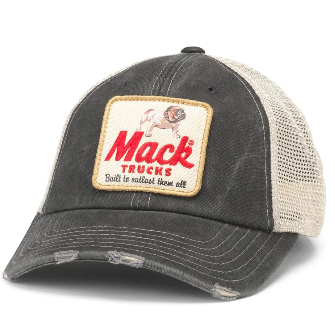 American Needle Orville trucker hat with mesh back and foam front panel