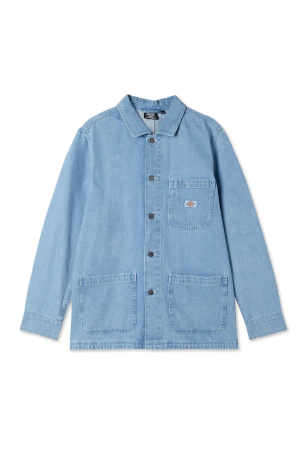 Dickies Denim Chore Coat in light blue