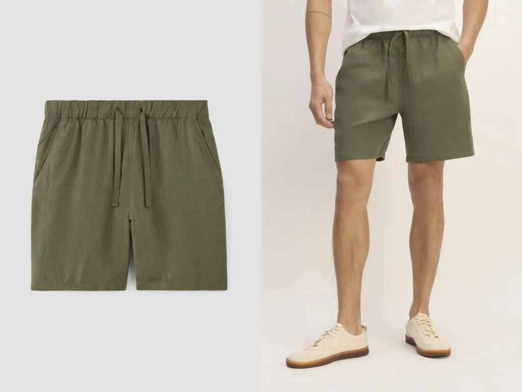 Everlane The Linen Easy Short in Kalamata