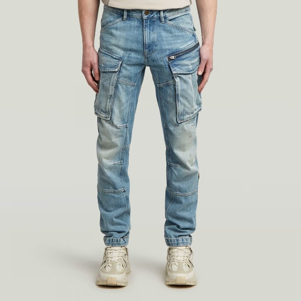G-Star Rovic Zip 3D Regular Tapered Denim Jeans in blue