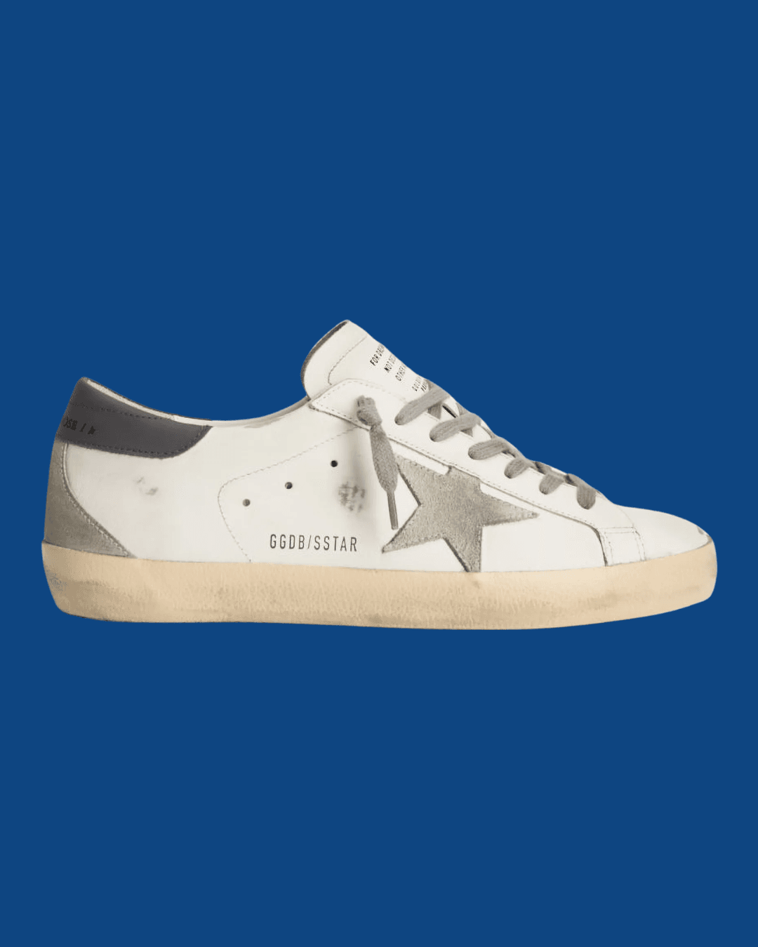 Golden Goose Super-Star distressed sneakers in White