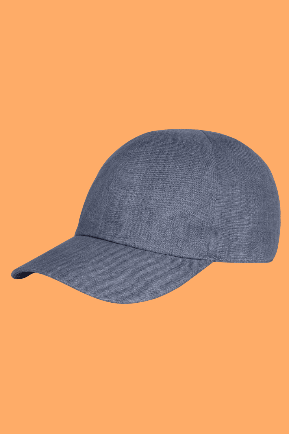 Luca Faloni Linen Baseball Cap in Navy