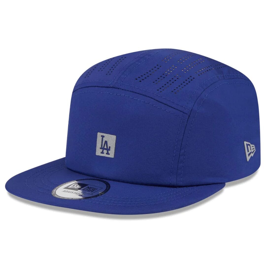 New Era Los Angeles Dodgers strapback cap in blue with fabric strap closure