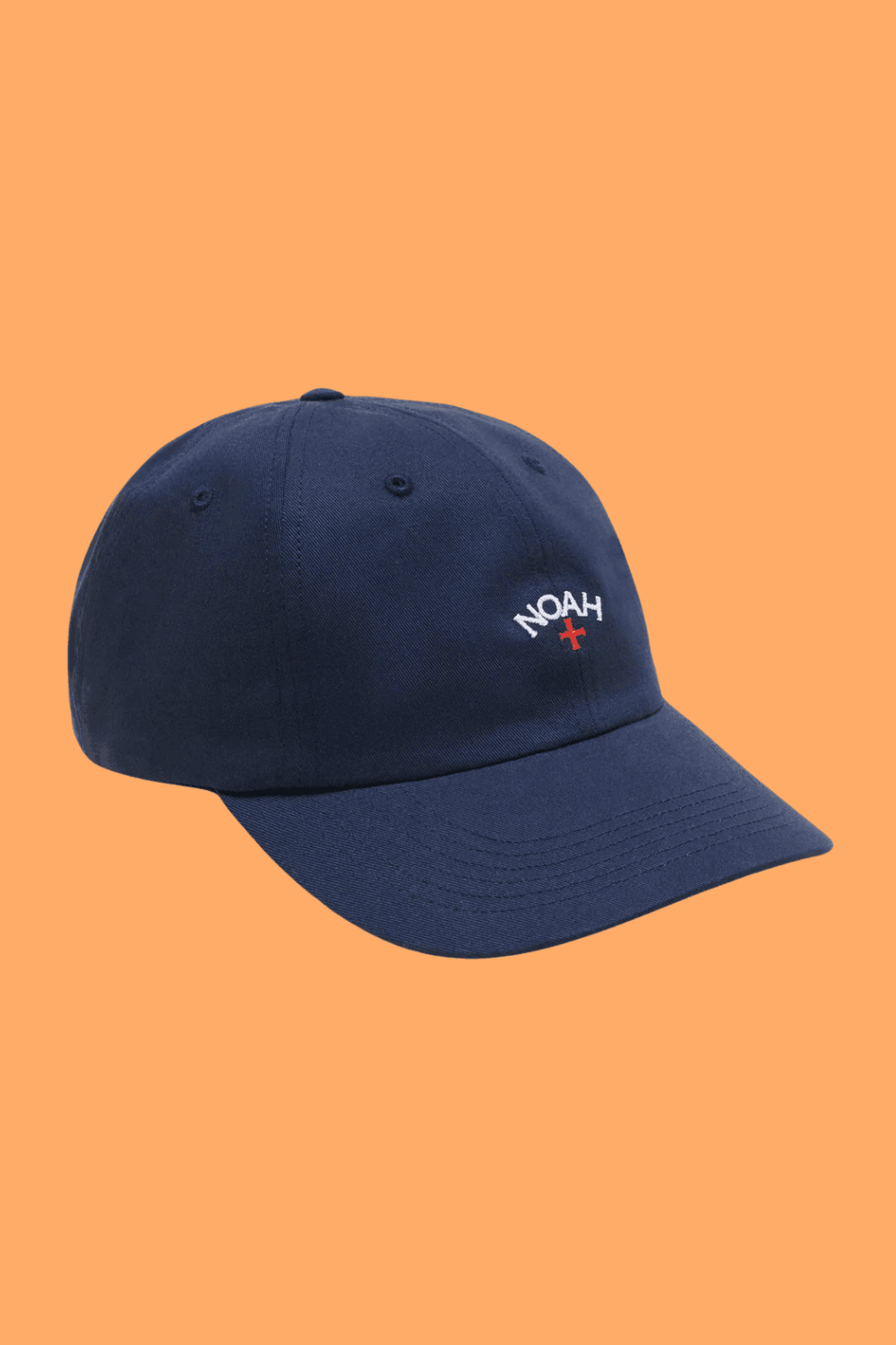 Noah Classic Core Logo 6‑Panel Cap in Navy