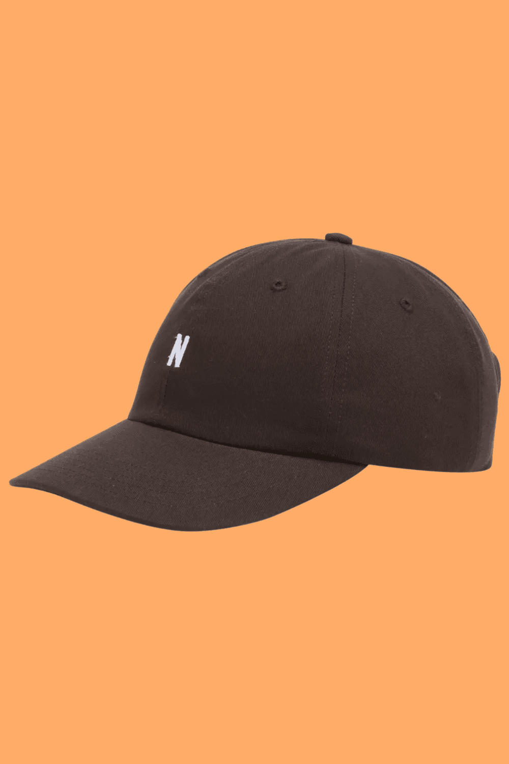 Norse Projects Twill Sports Cap in Espresso