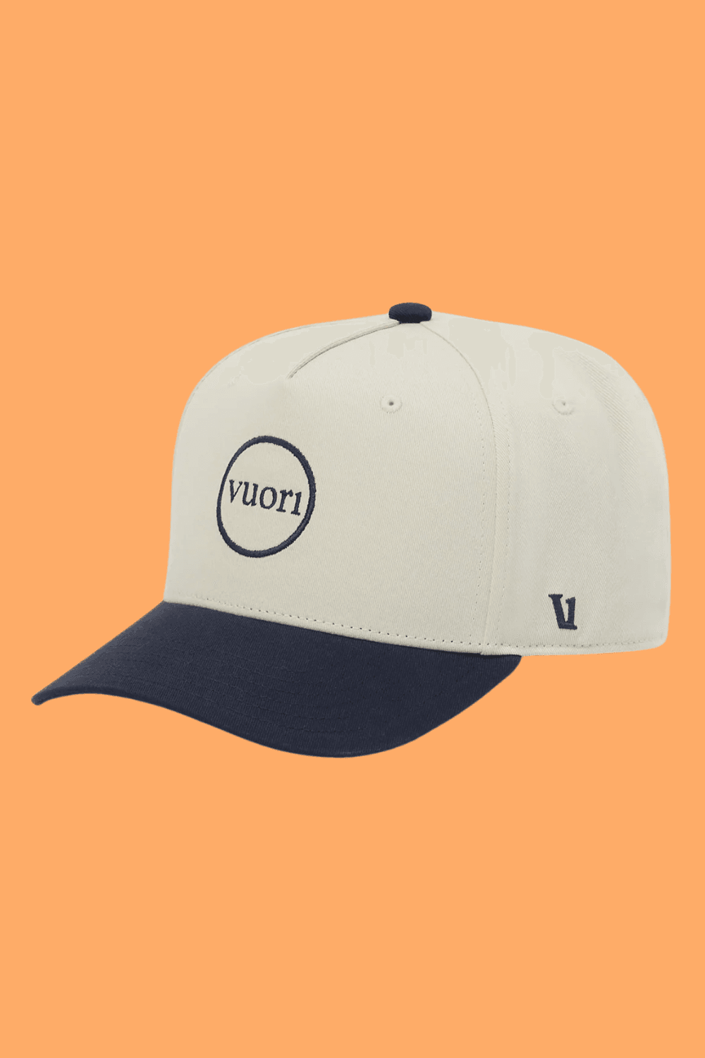 Vuori Men's Hermosa Two-Tone Hat in White & Navy