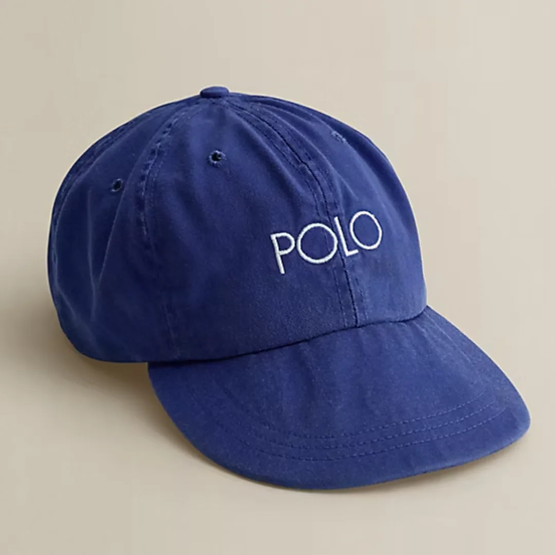 c. 1990 Ralph Lauren Vintage Twill Ball Cap in Blue