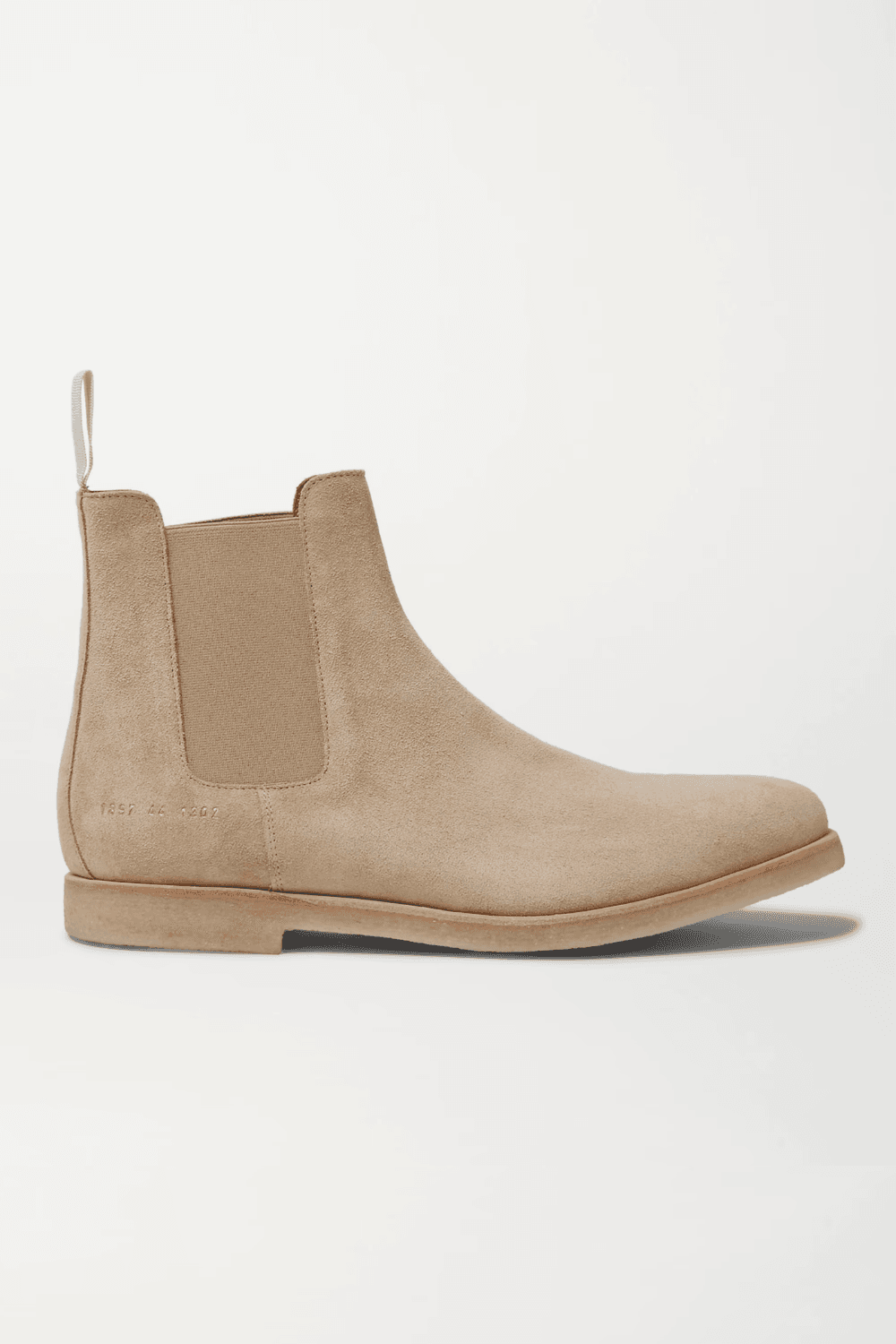Common Projects Suede Chelsea Boots in Sand