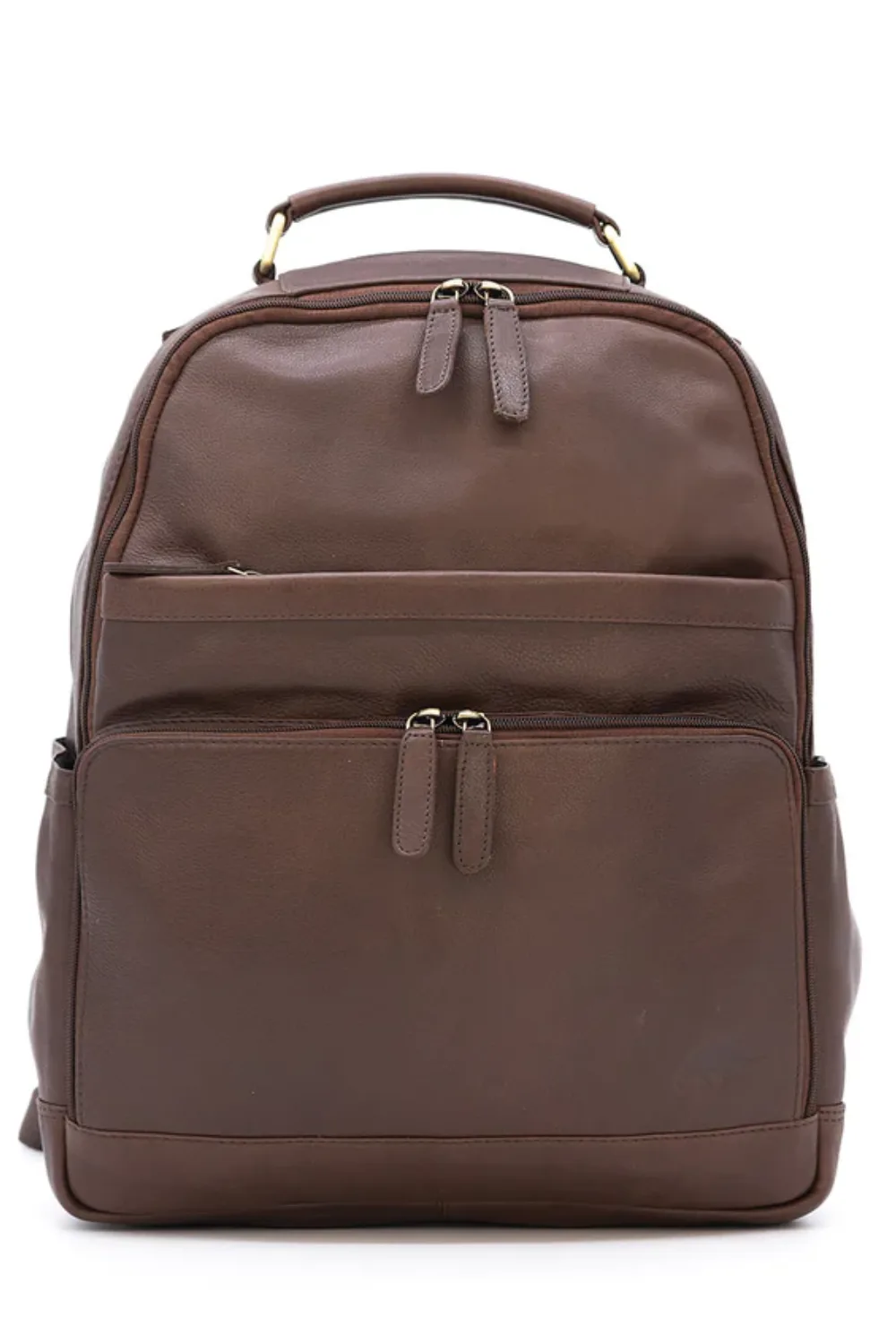 Kodiak Leather Katmai Backpack in Dark Walnut Color