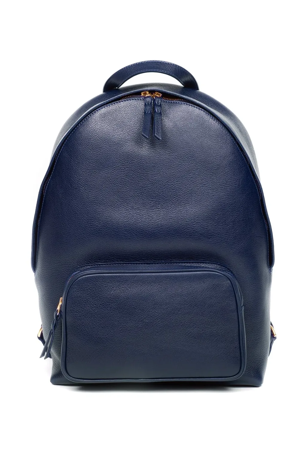 Lotuff Leather Zipper Backpac in Navy