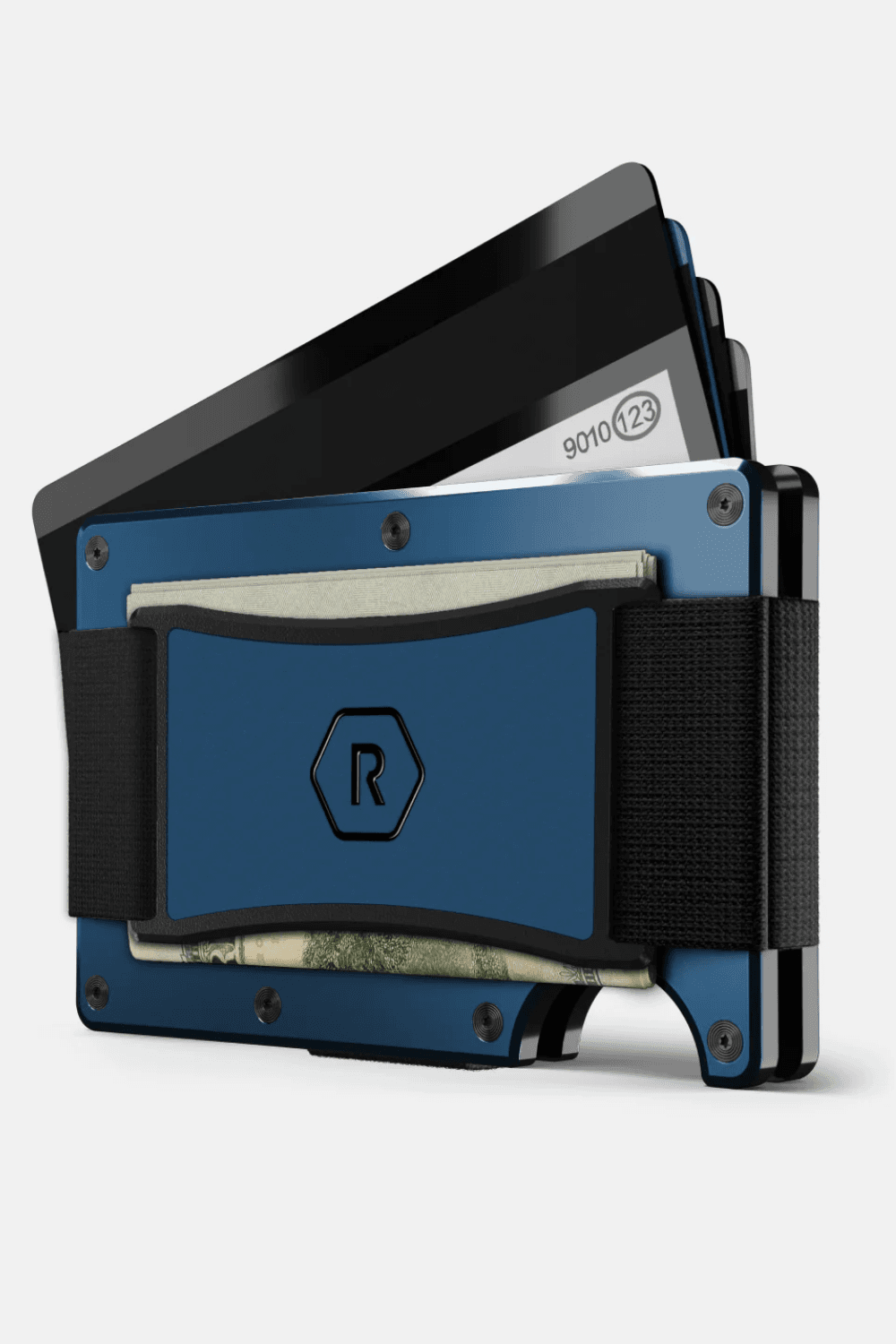 Ridge Aluminum Minimalist Wallet in Navy