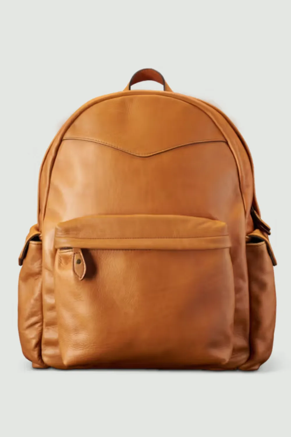 Tecovas Men's Leather Backpack in Caramel