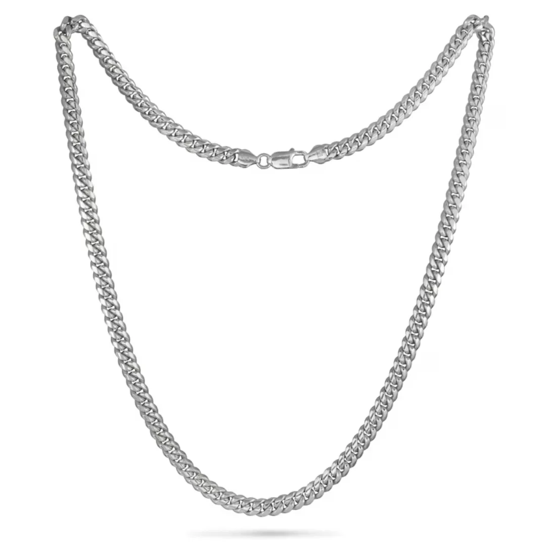 Zales 3.5mm Solid Miami Cuban Chain Necklace