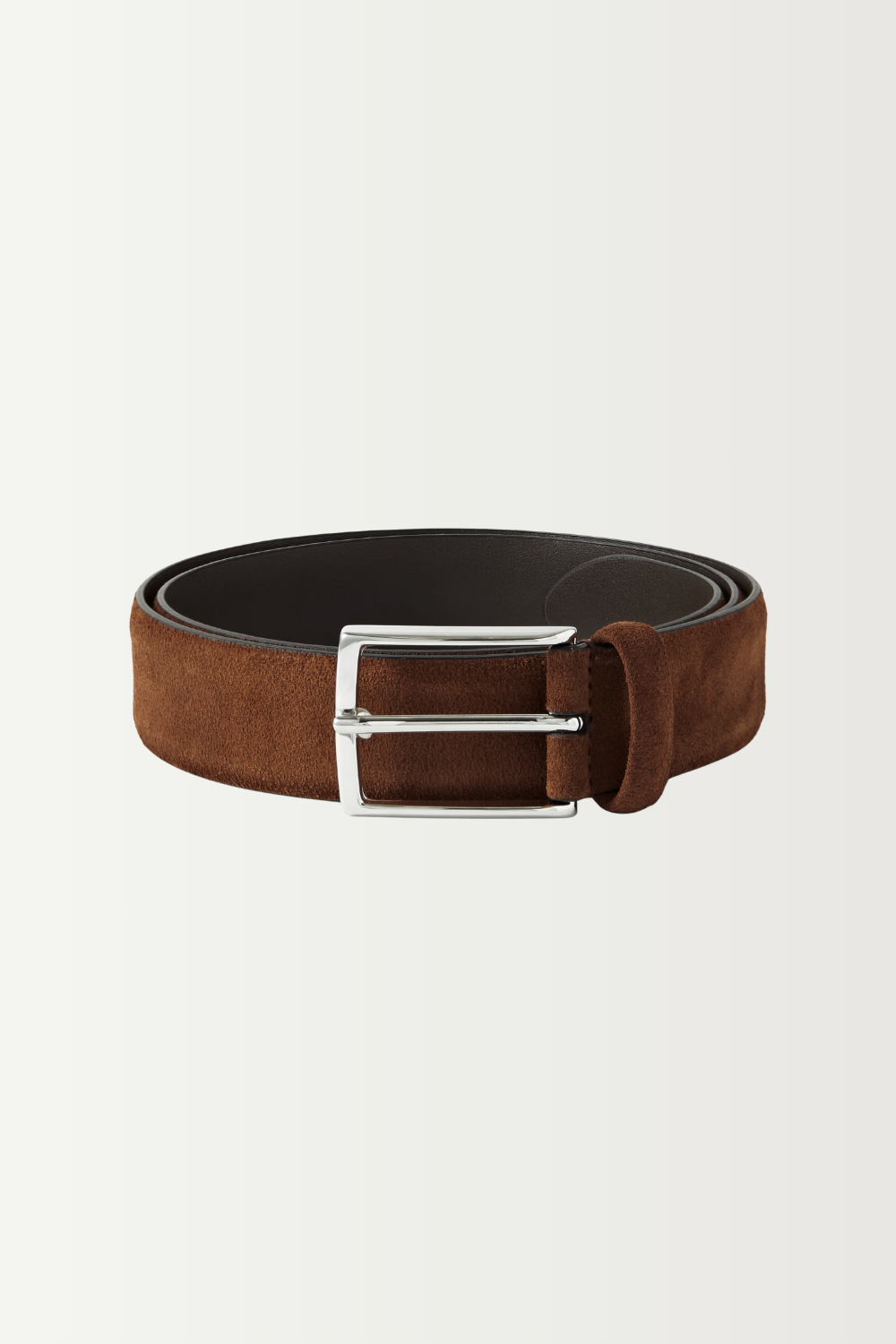 ANDERSON'S 3.5cm Suede Belt in Brown