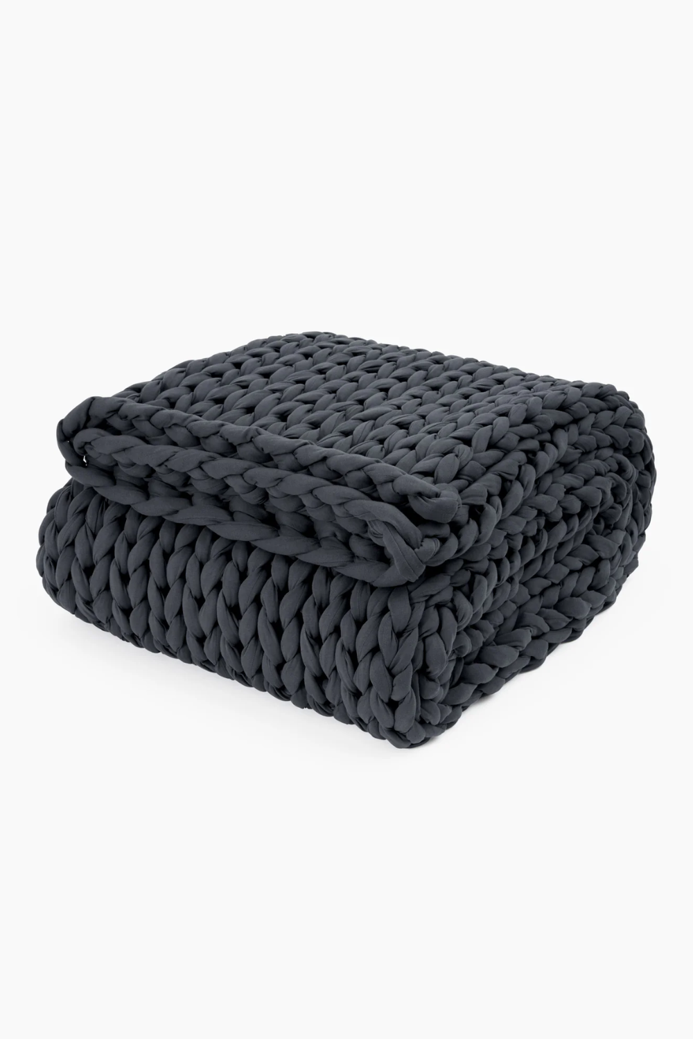 Bearaby Cotton Weighted Blanket in Dark Gray