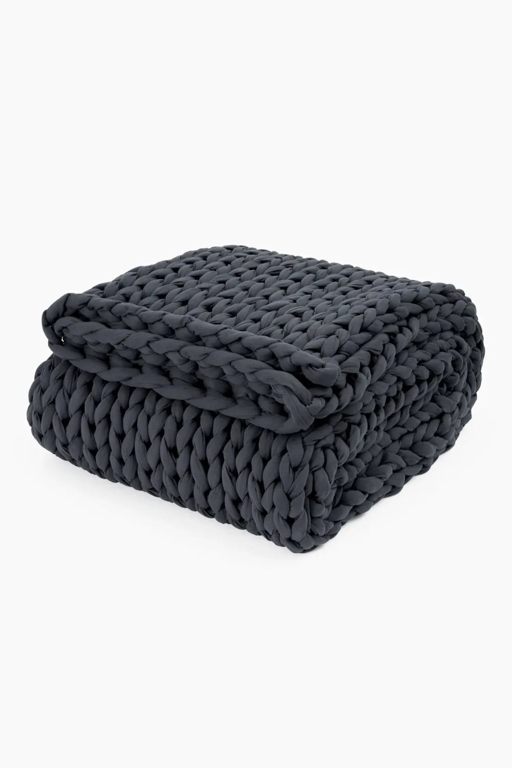 Bearaby Cotton Weighted Blanket in Dark Gray