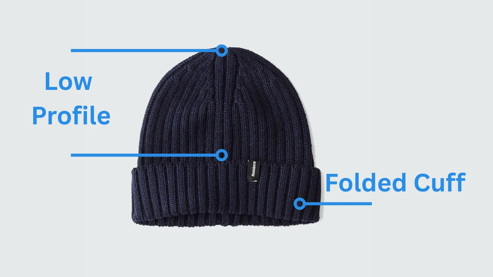 Finisterre Fisherman Beanie in Navy