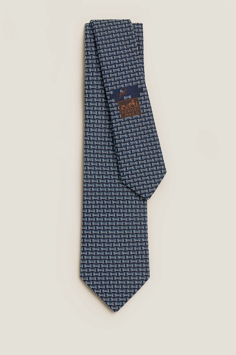Hermès Quinte tie in Blue