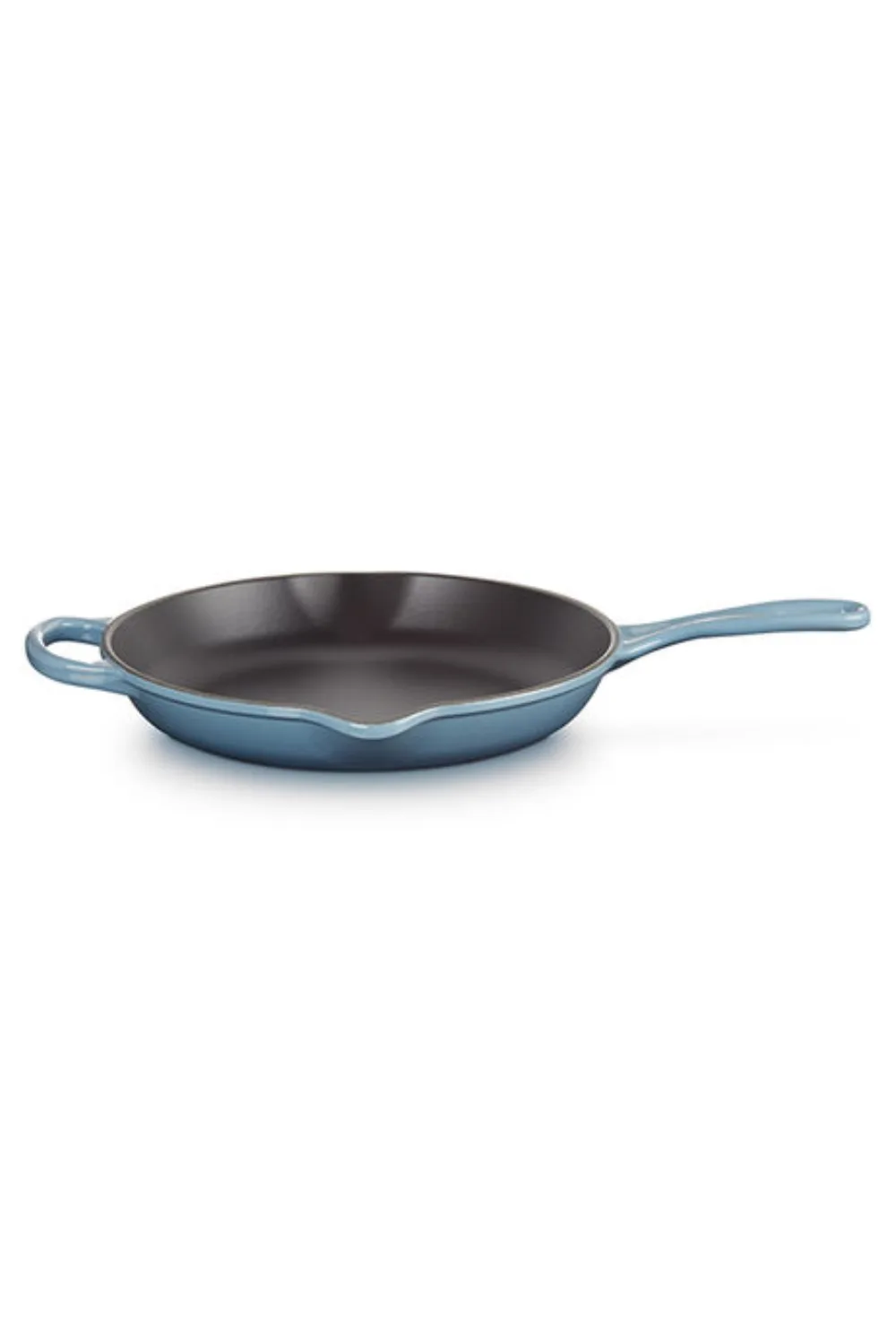 Le Creuset Signature Cast‑Iron Skillet in Light Blue