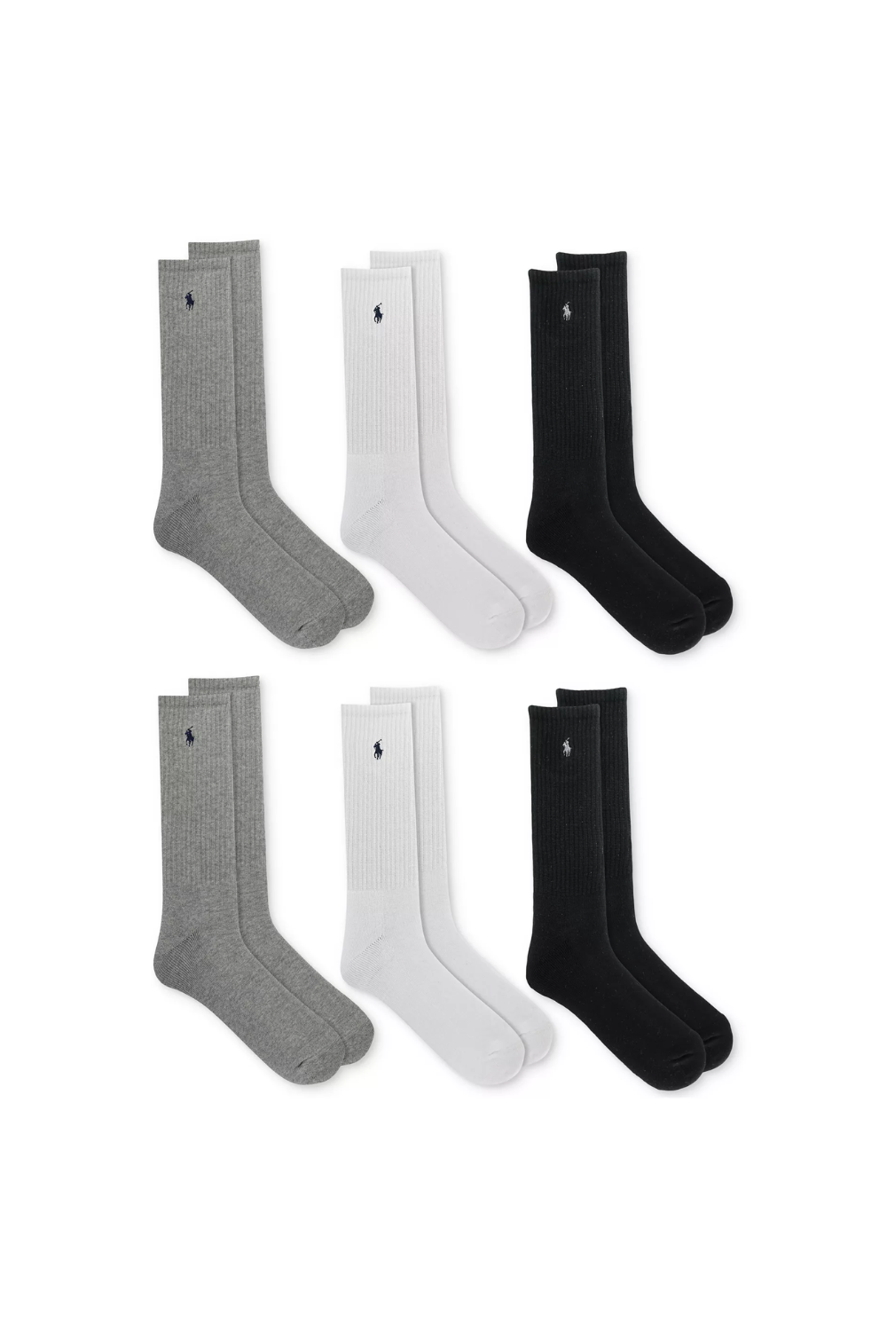 Polo Ralph Lauren Men's 6-Pk. Performance Sport Crew Socks