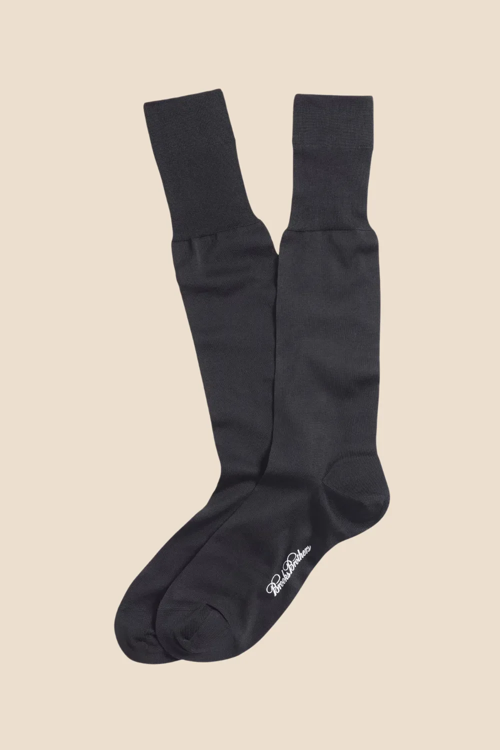 Brooks Brothers Silk Formal Dress Socks in Black