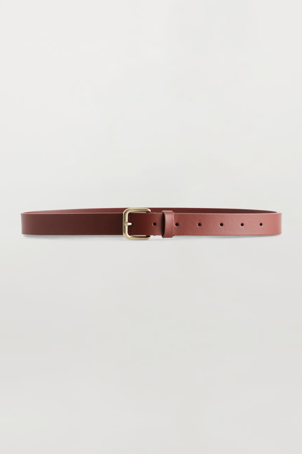 COS LEATHER BELT in Brown