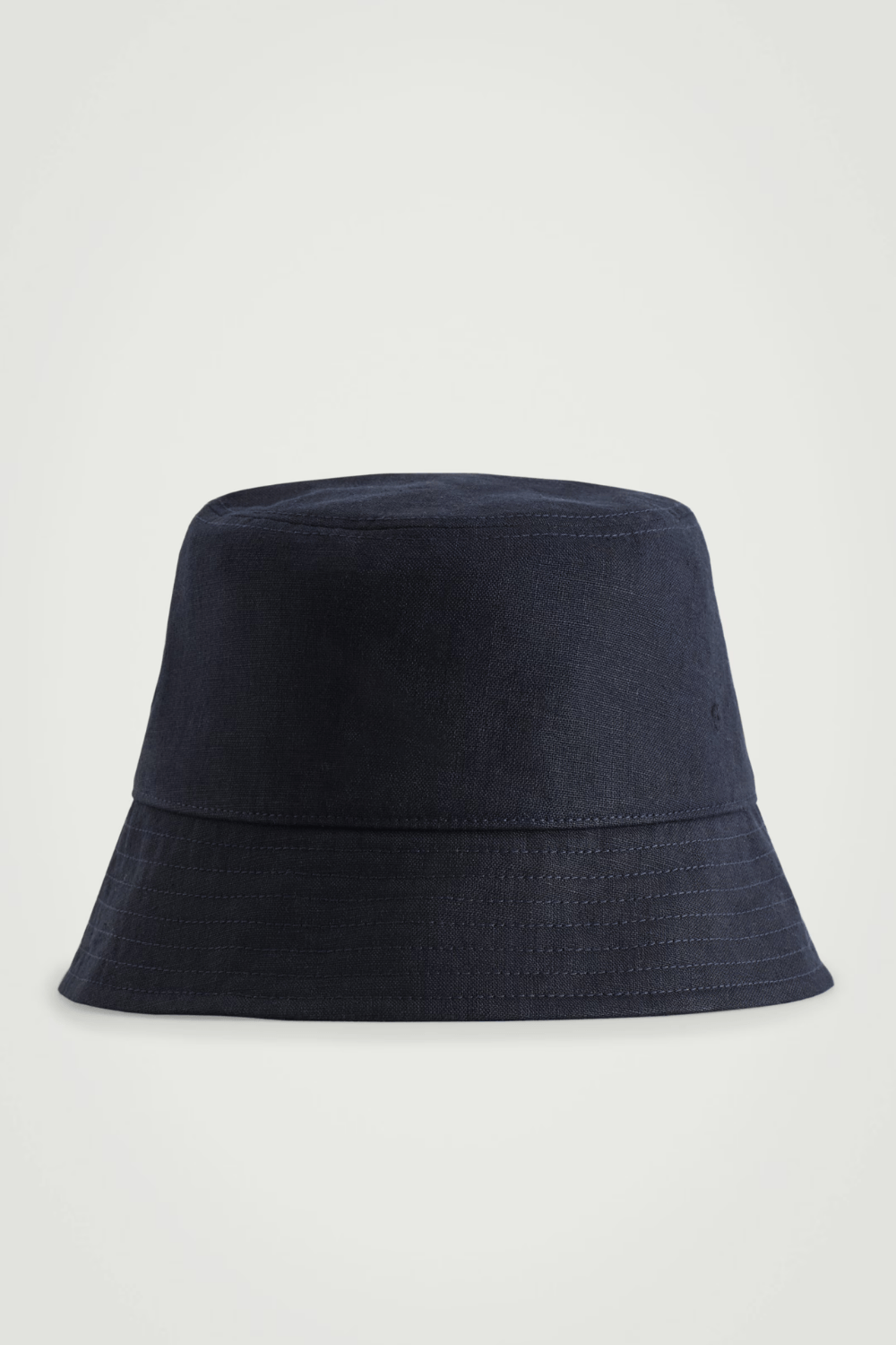 COS LINEN BUCKET HAT in Navy