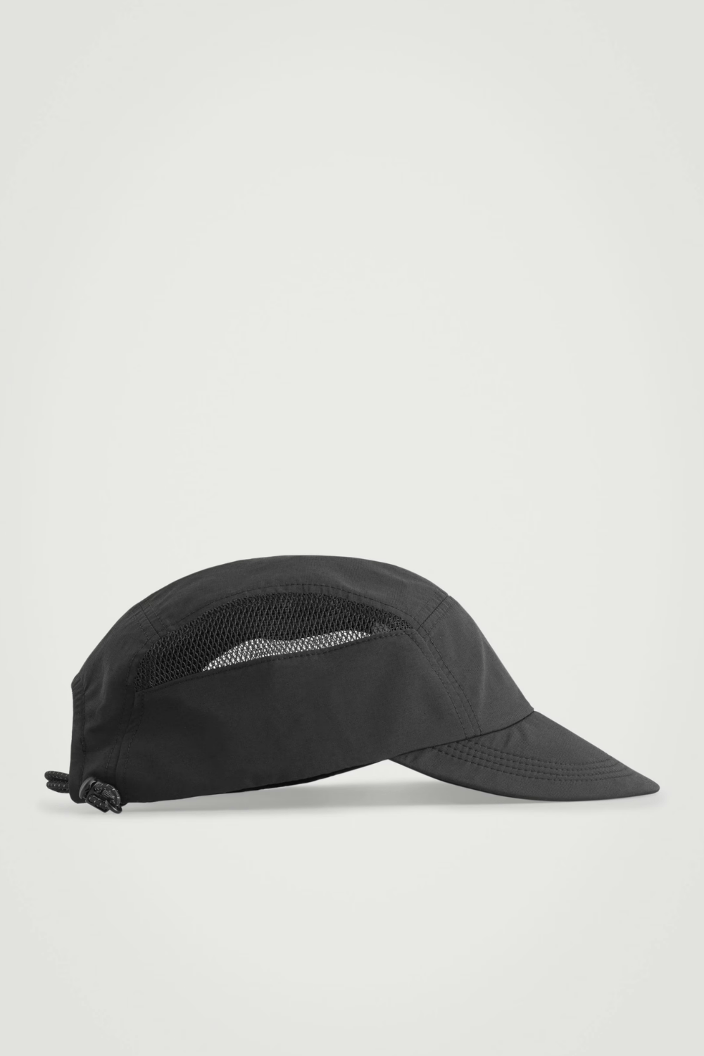 COS MESH-PANELED NYLON CAP in Black