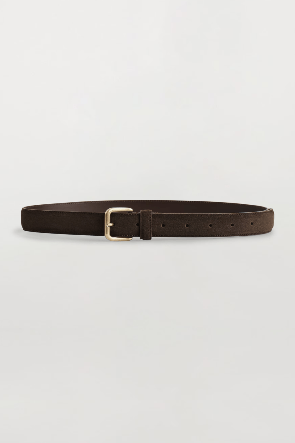 COS SUEDE BELT in Dark Brown
