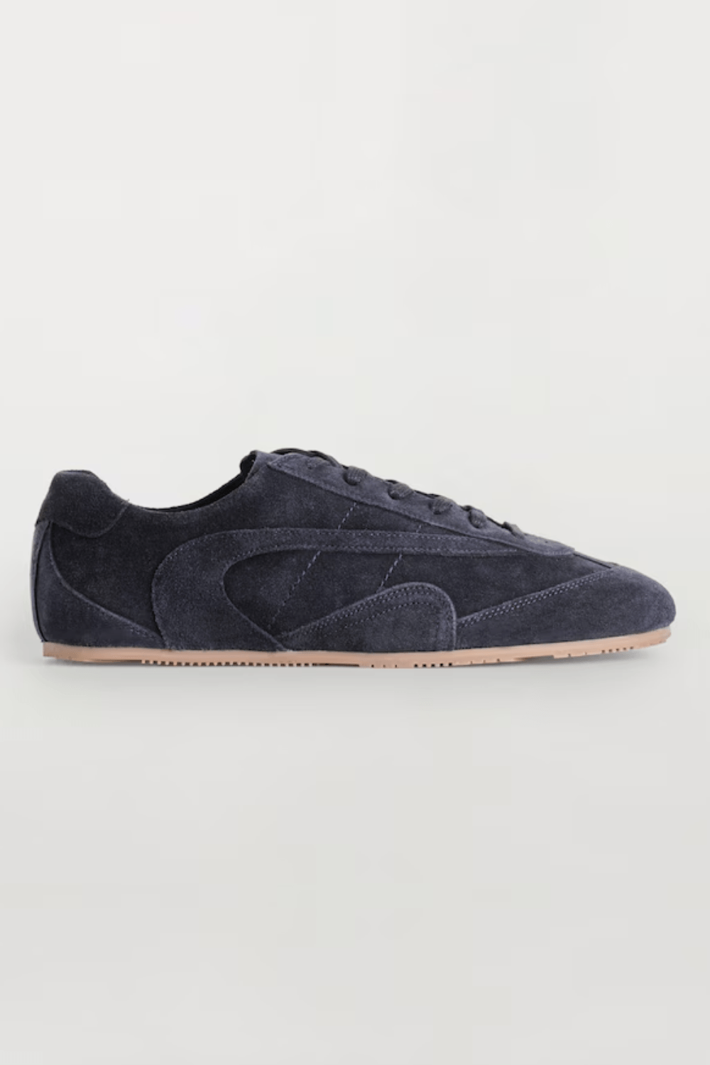 COS minimal Suede Sneaker in Navy