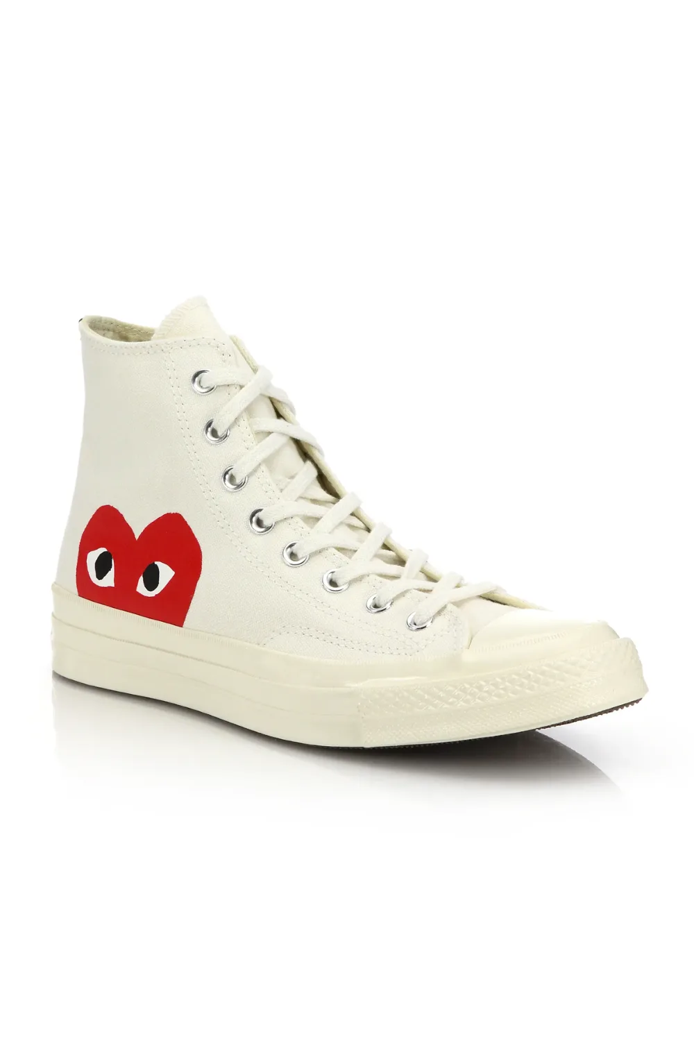 CdG PLAY x Converse Men's Chuck Taylor All Star High-Top Sneakers in White