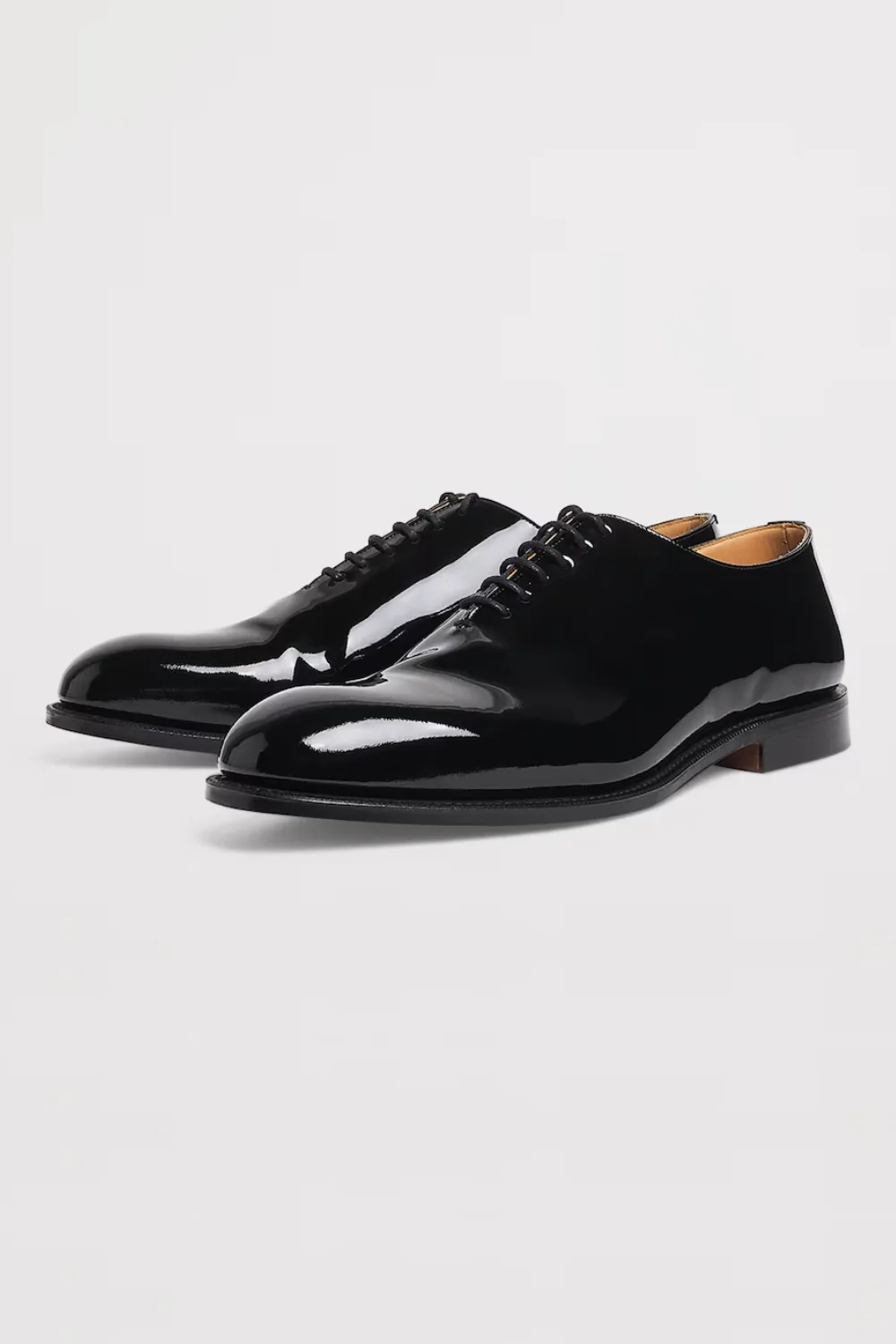 Church's Patent Leather Whole Cut Oxford Shoes in Black