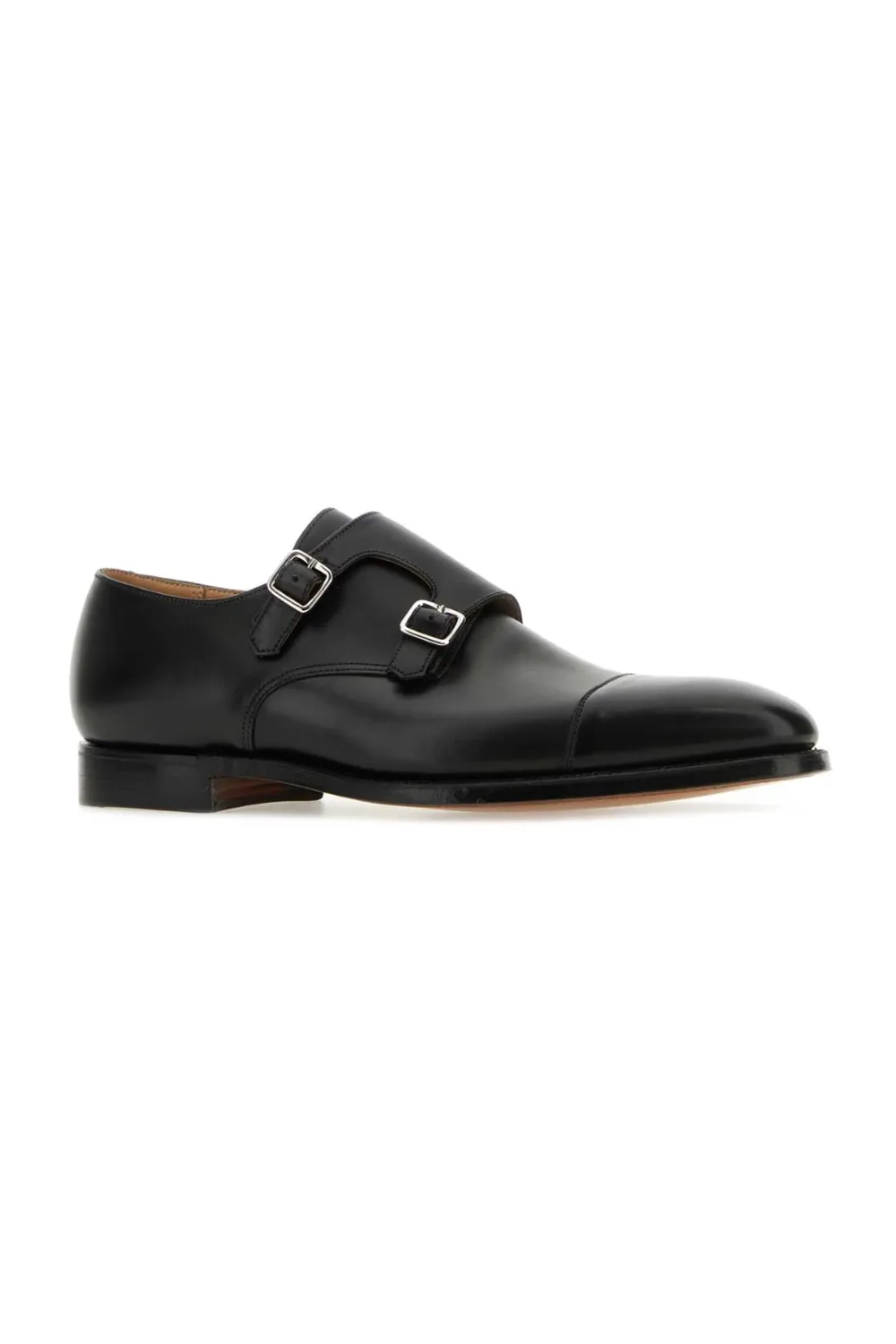 Crockett & Jones Lowndes monk shoes in Black