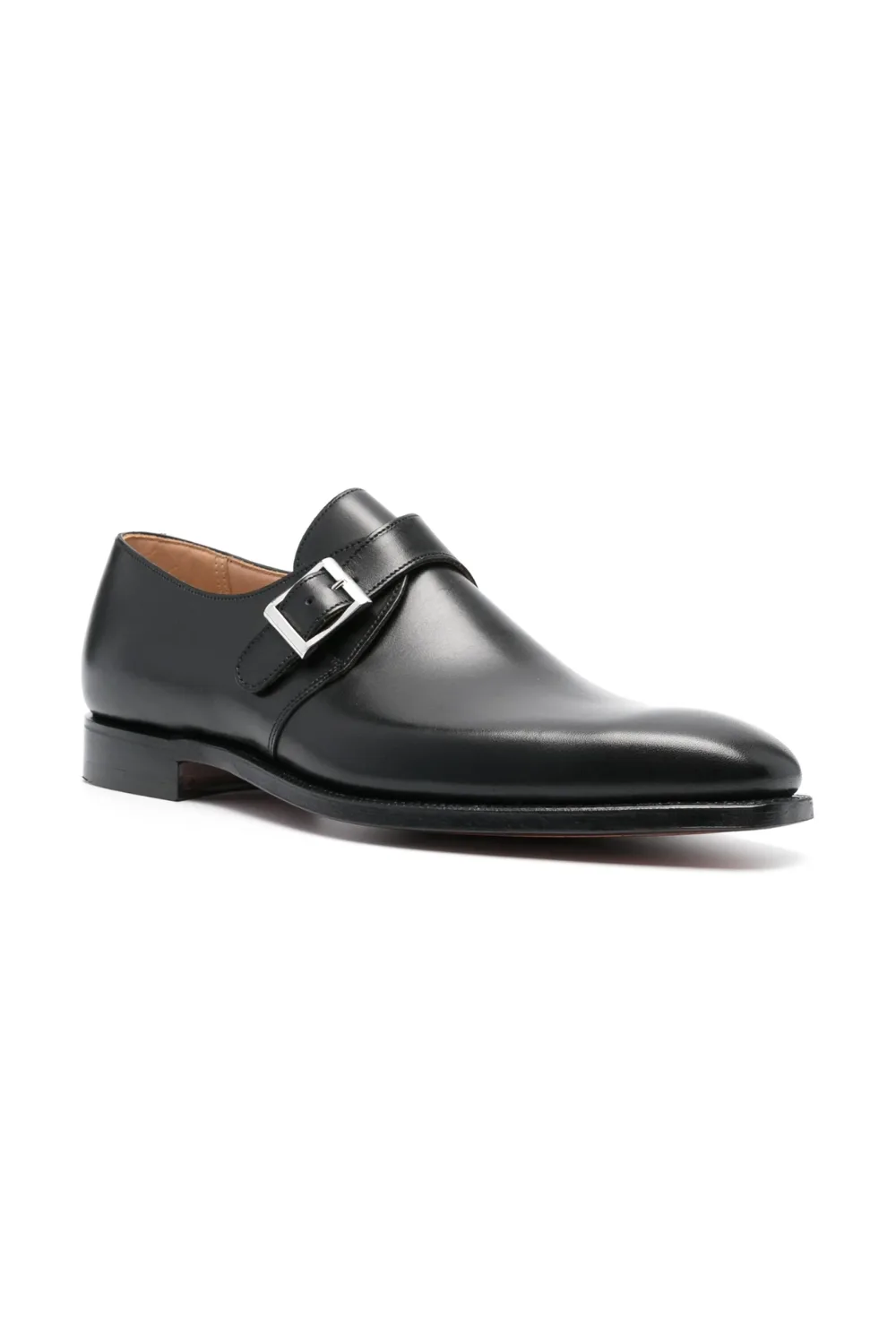 Crockett & Jones Monkton leather monk shoes in Black