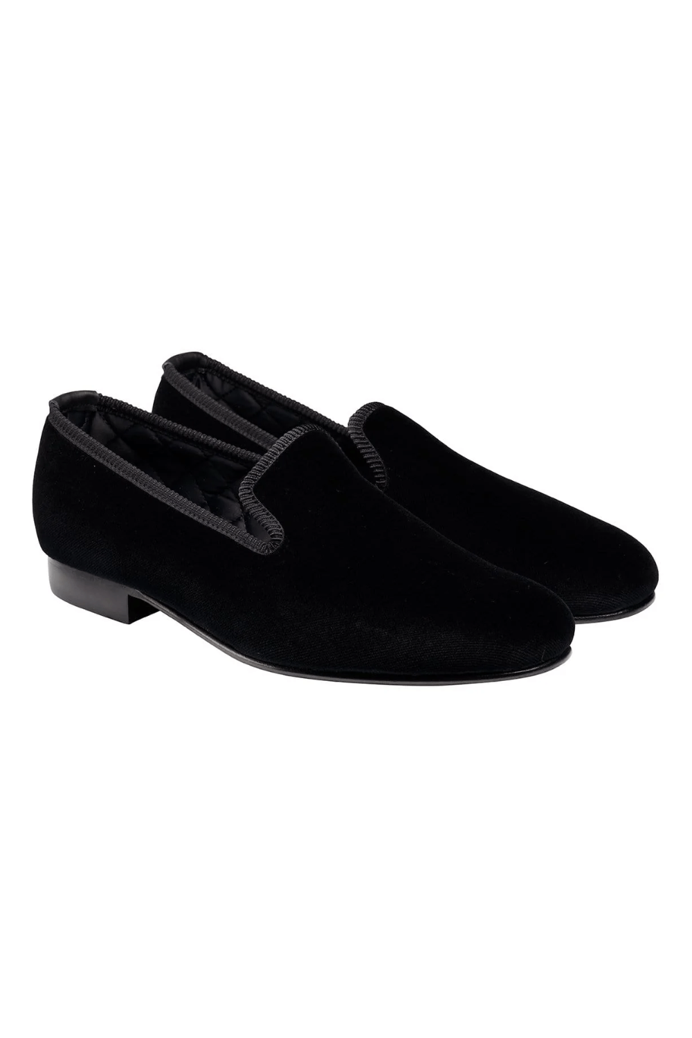 Crockett & Jones Plain Albert Velvet in Black