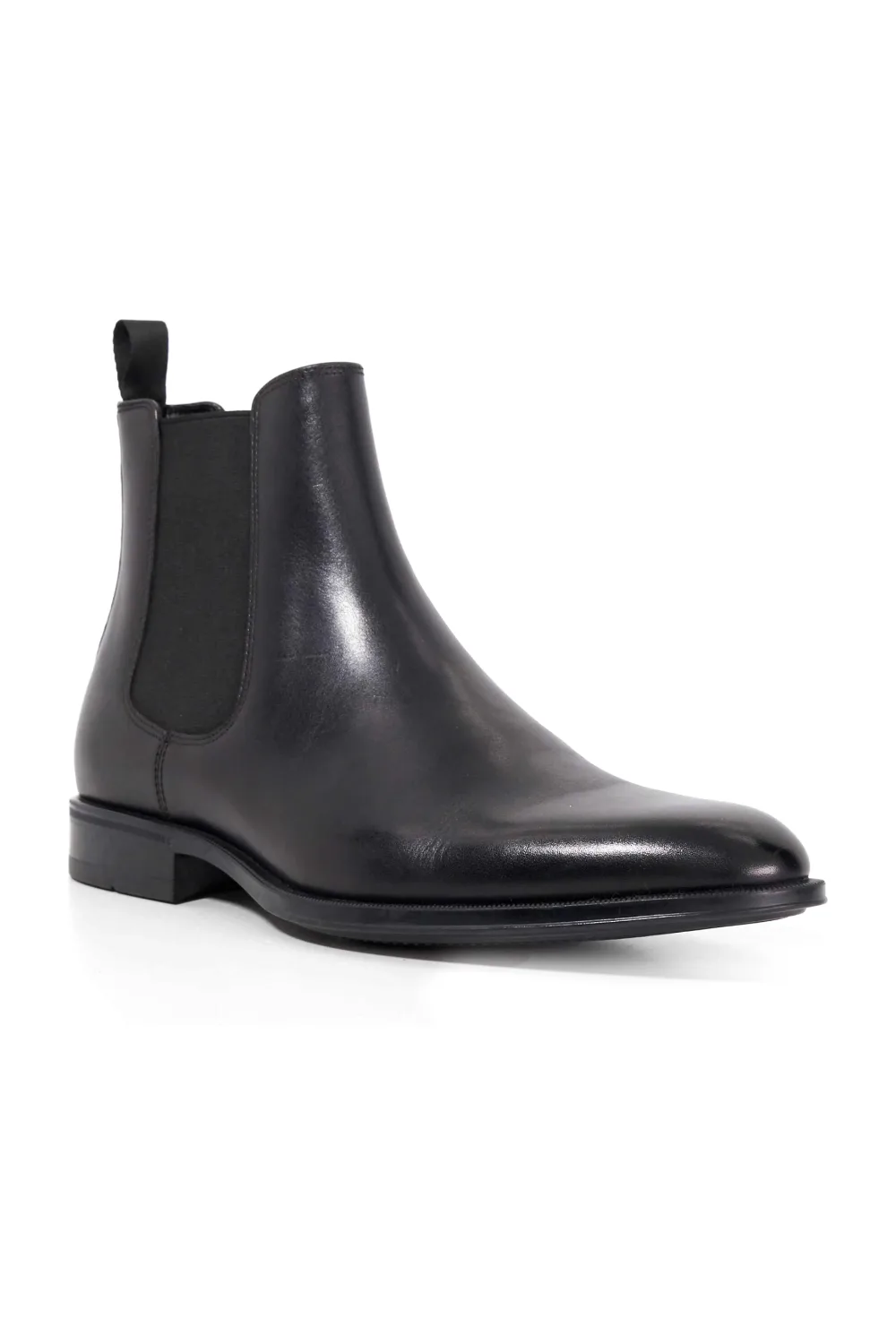 Dune London Matchin Plain Toe Chelsea Boot in Black