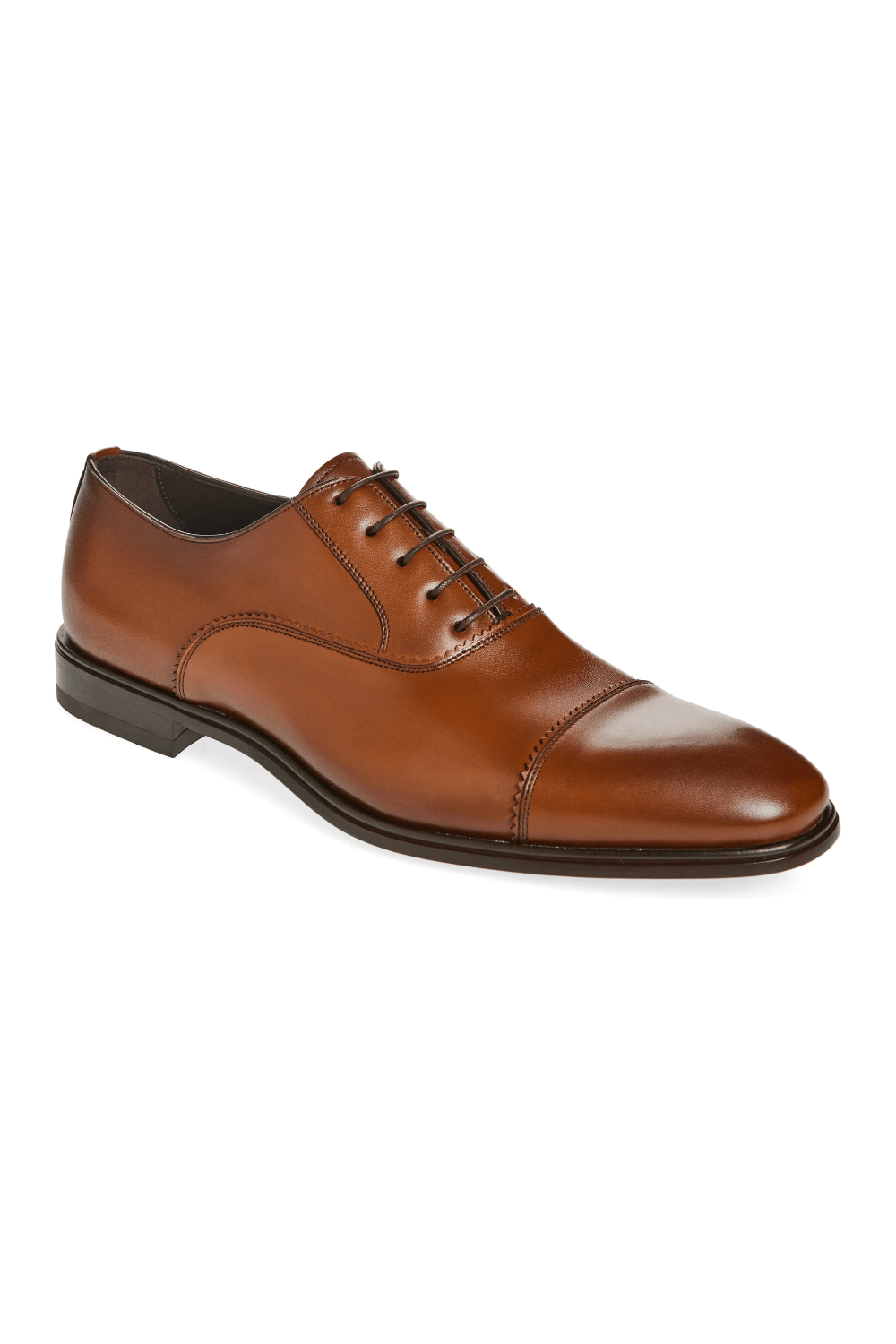 FERRAGAMO Boston Cap Toe Oxford in Brown