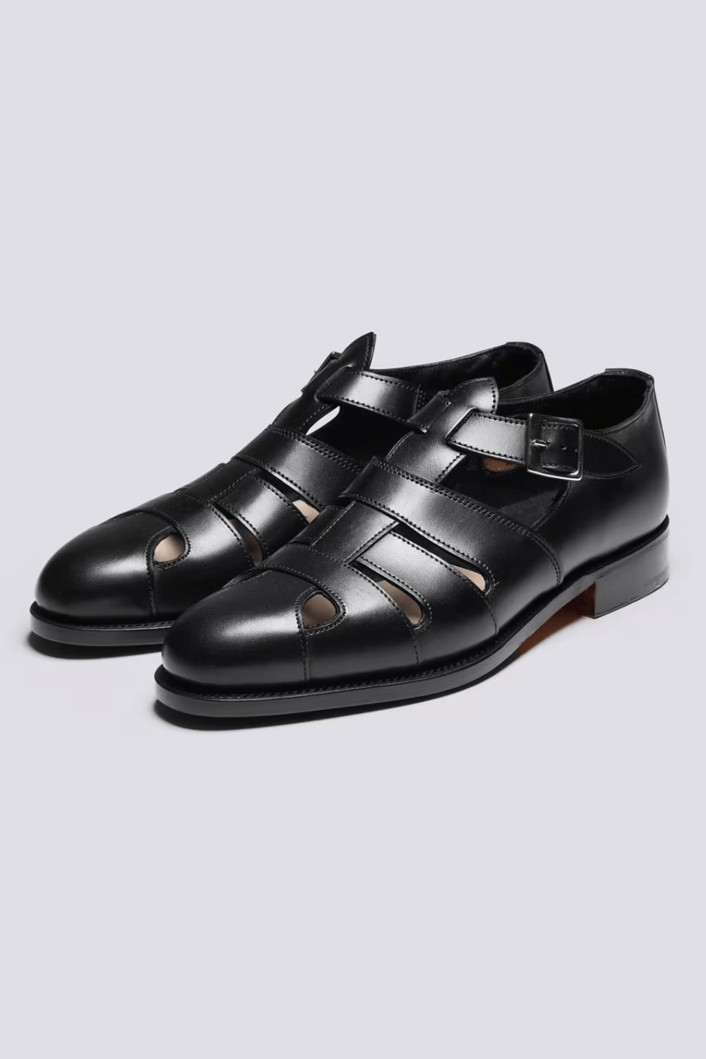 Grenson Fisherman Sandals in Black