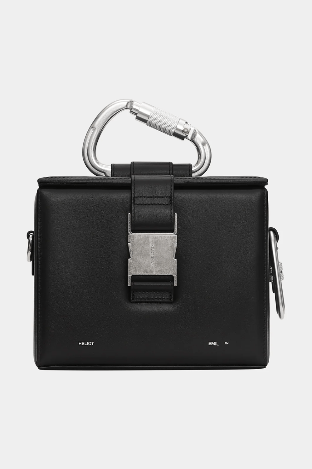 Heliot Emil carabiner-detail box bag in Black