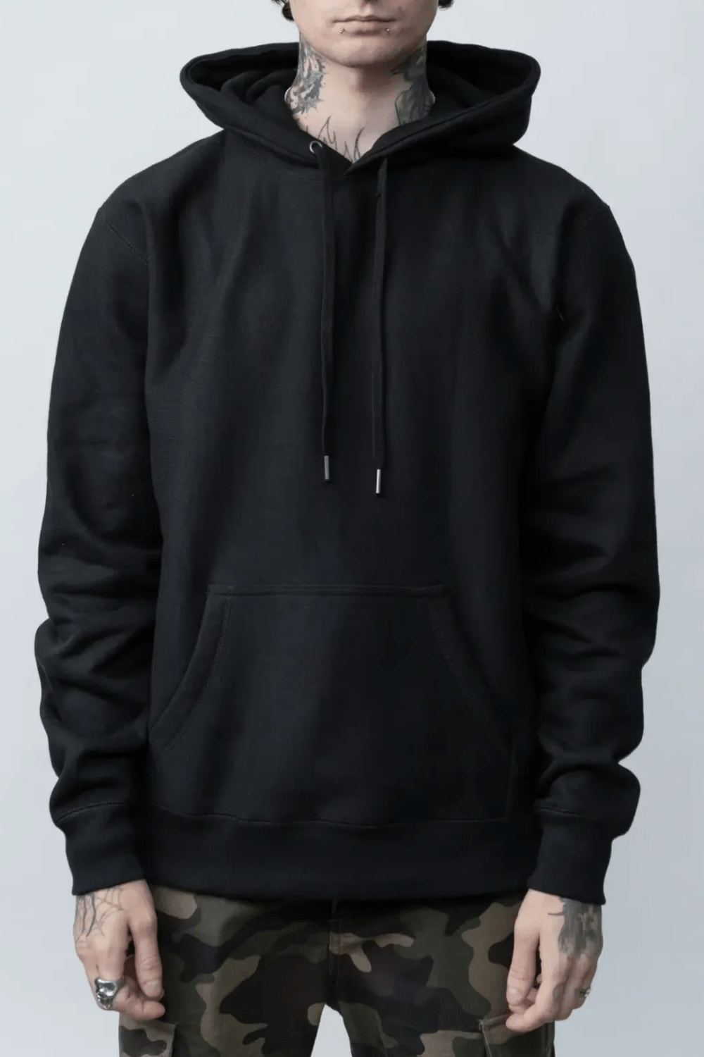 Man Wearing Independent Trading Co. Legend Cross-Grain in Black