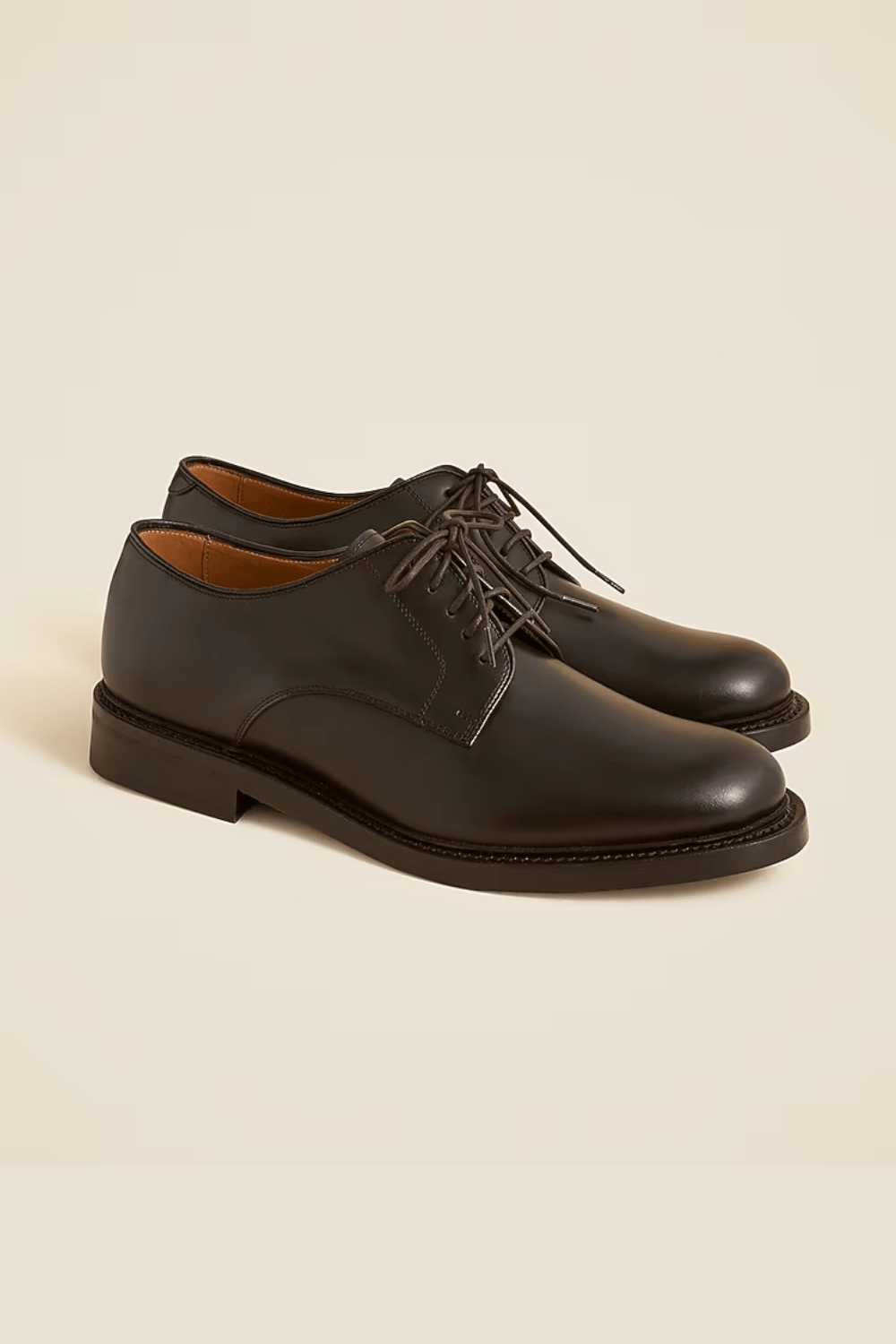 J. Crew Essex Leather Derbys in Dark Brown