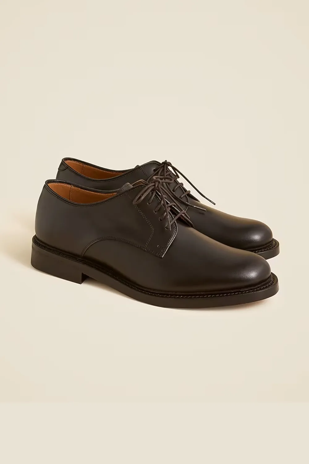 J. Crew Essex Leather Derbys in Dark Brown