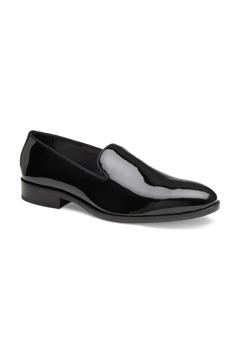 Johnston & Murphy Gavney Patent Loafer in Black