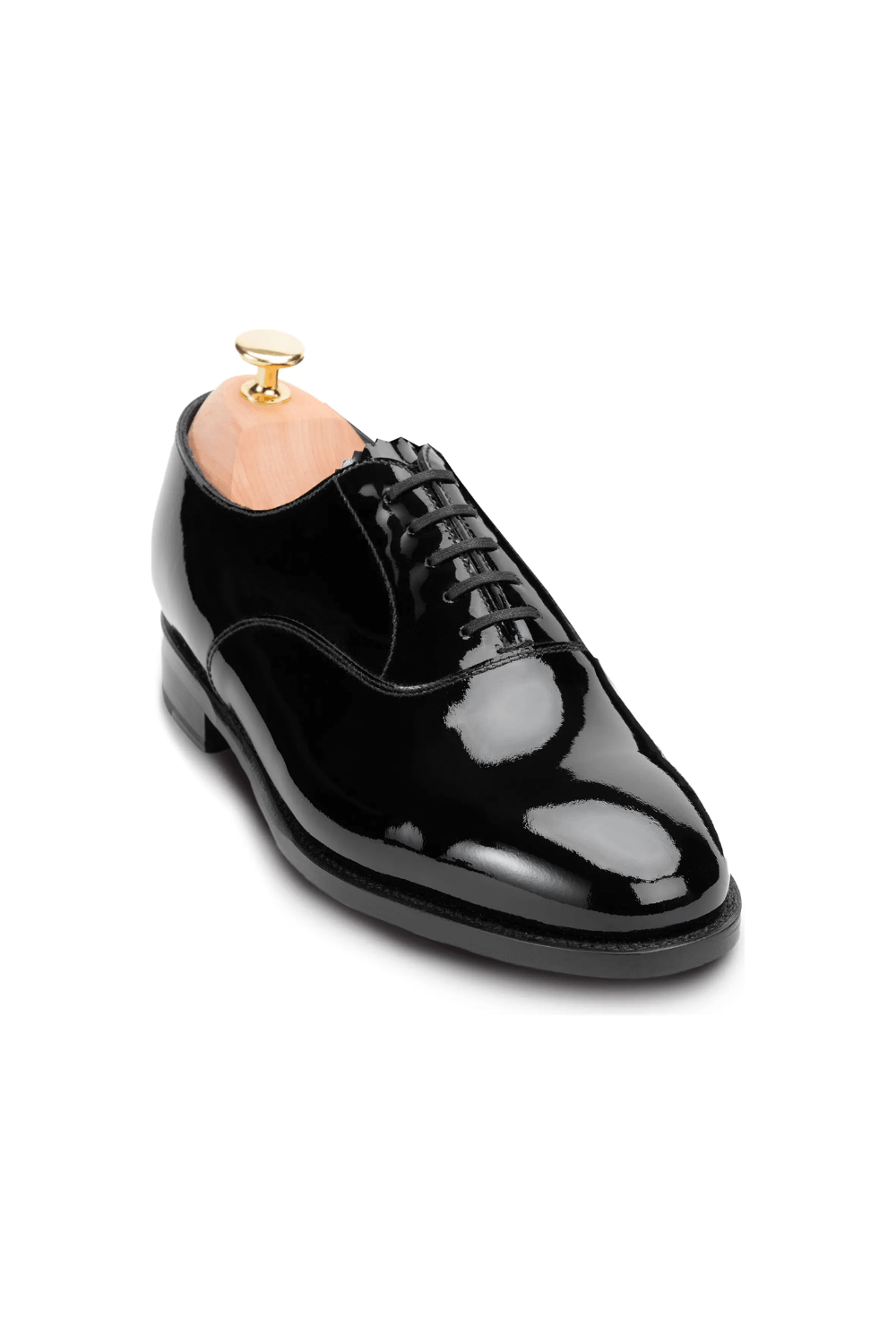 MORJAS Th Oxford Plain Toe Oxford in Back Patent Leather